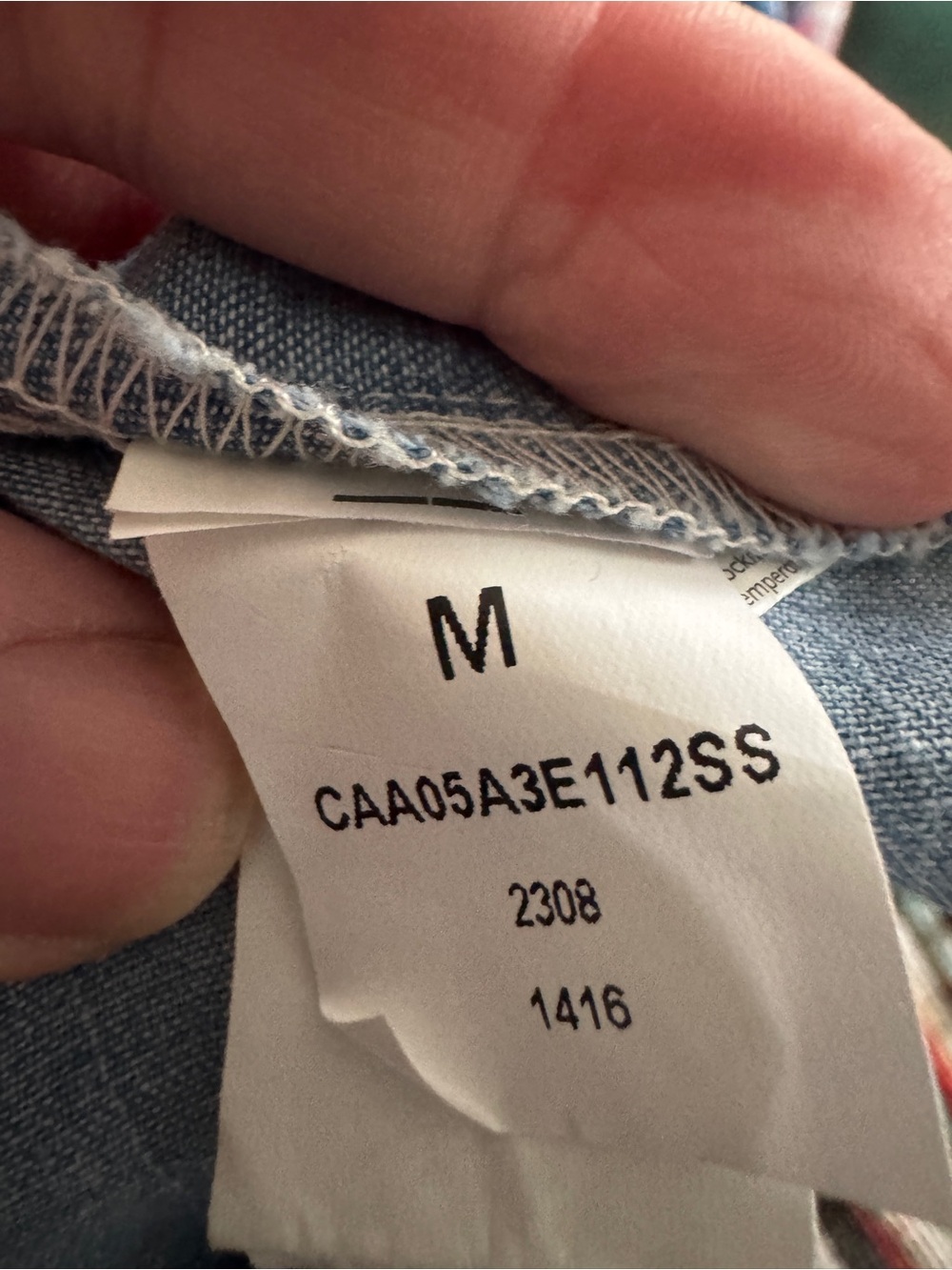 Cupshe NWT 100% Cotton Chambray Sleeveless Hi-Low Tunic medium - Picture 11 of 12